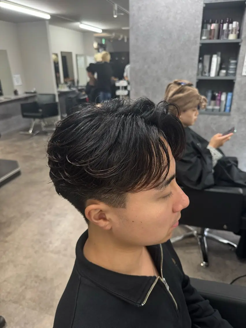 パーマ メンズ 【縮毛矯正】 璃音のヘアスタイル