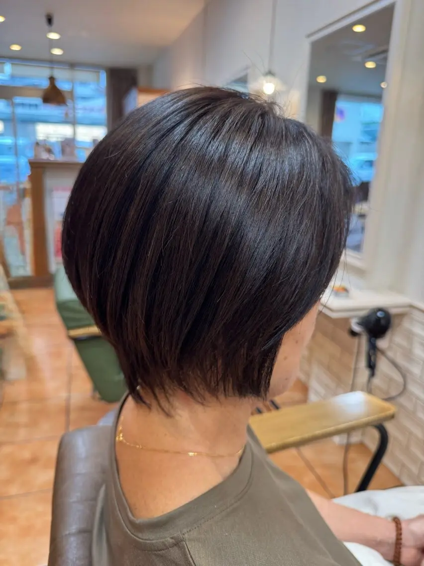 ショート ショートヘア カット ヘアカラー 奈良／富雄／生駒 ショート/川元裕範のヘアスタイル