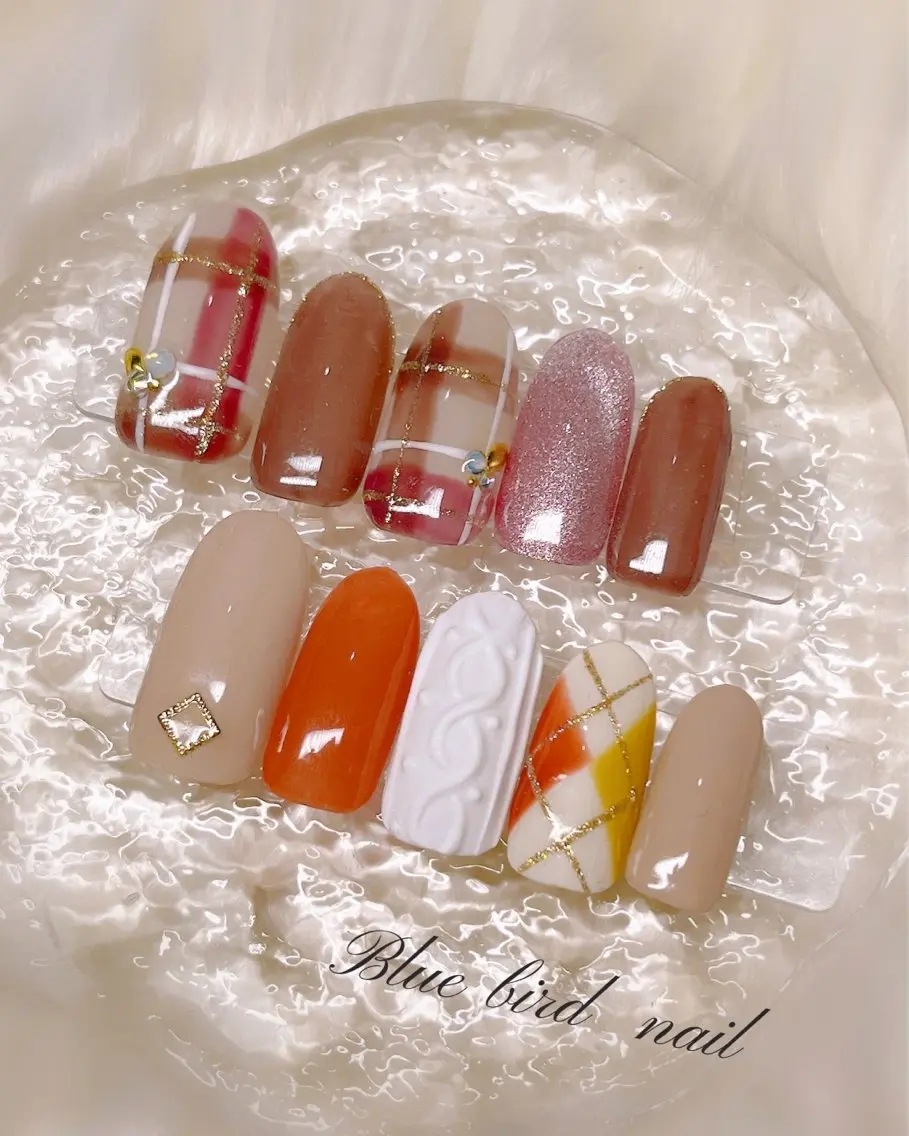 ネイル ハンドネイル Blue bird  nailのネイルデザイン