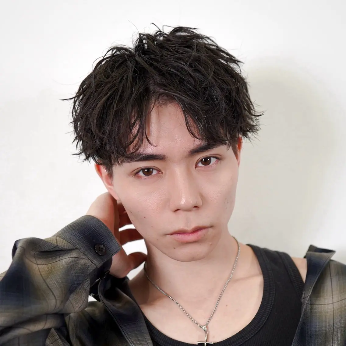 ショート パーマ メンズ カルマパーマ メンズパーマ 波巻きパーマ スパイラルパーマ カット パーマ ヘアセット yukiho❤️ GAUDI 池袋のヘアスタイル