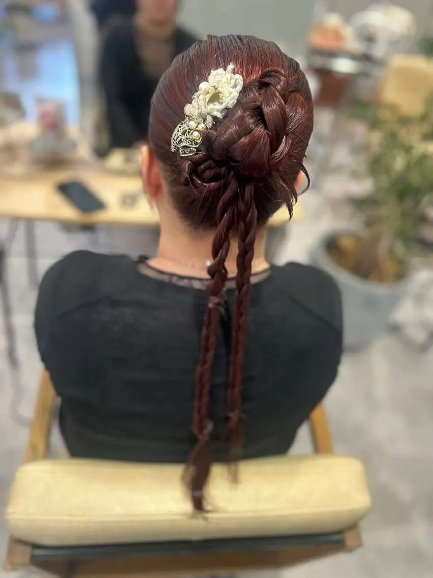 ヘアセットの写真