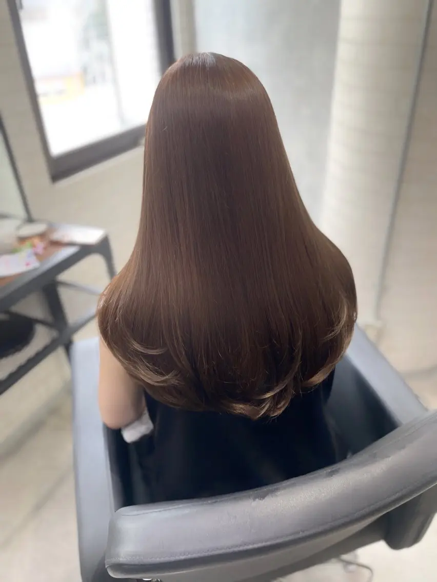 ロング レイヤーカット カット ヘアカラー トリートメント 杉野🫧美髪🫧 Zina博多店長のヘアスタイル