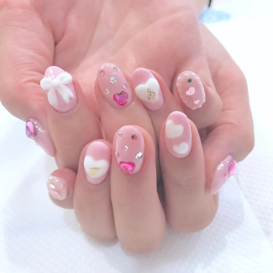 ネイル ハート Ash関内ネイリスト 荒木のネイルデザイン