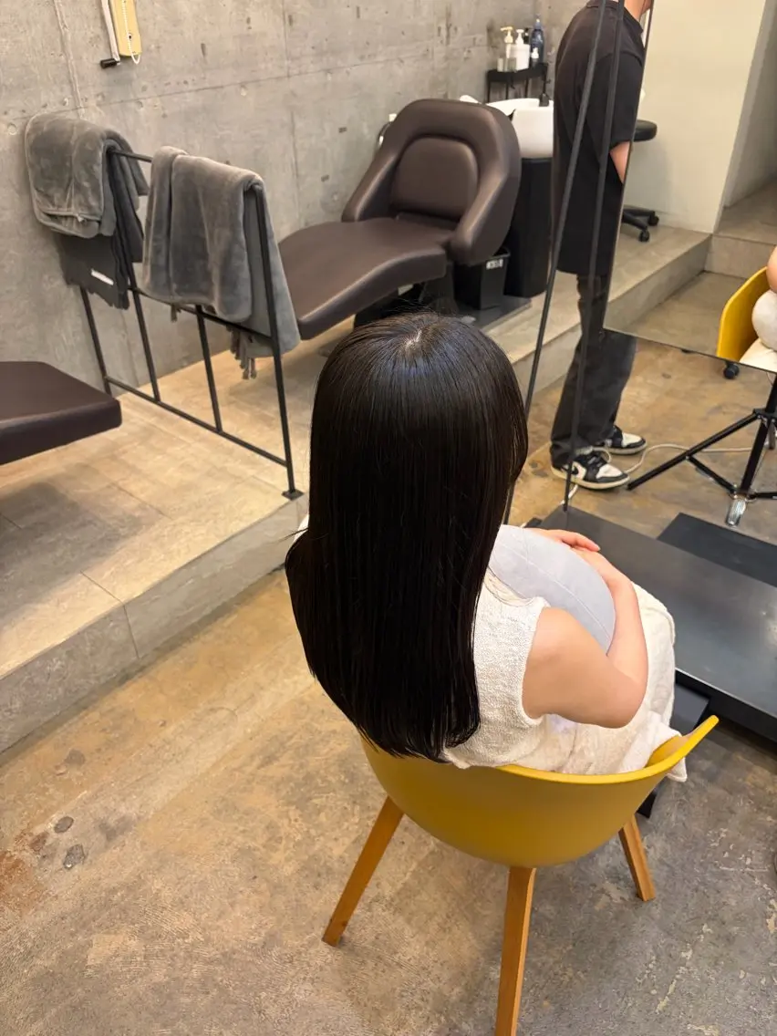 ミディアム カラー トリートメント 透明感カラー/艶 ✖️上品/修生🥀のヘアスタイル