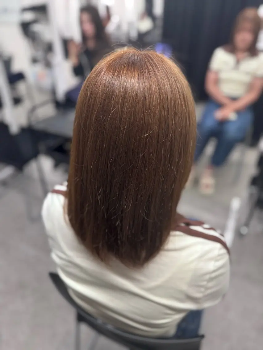 ミディアム カラー ヘアカラー 透明感カラー/ chinatsuのヘアスタイル