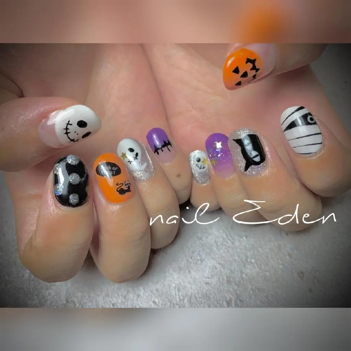 ネイル ハロウィン Eden ♾️のネイルデザイン