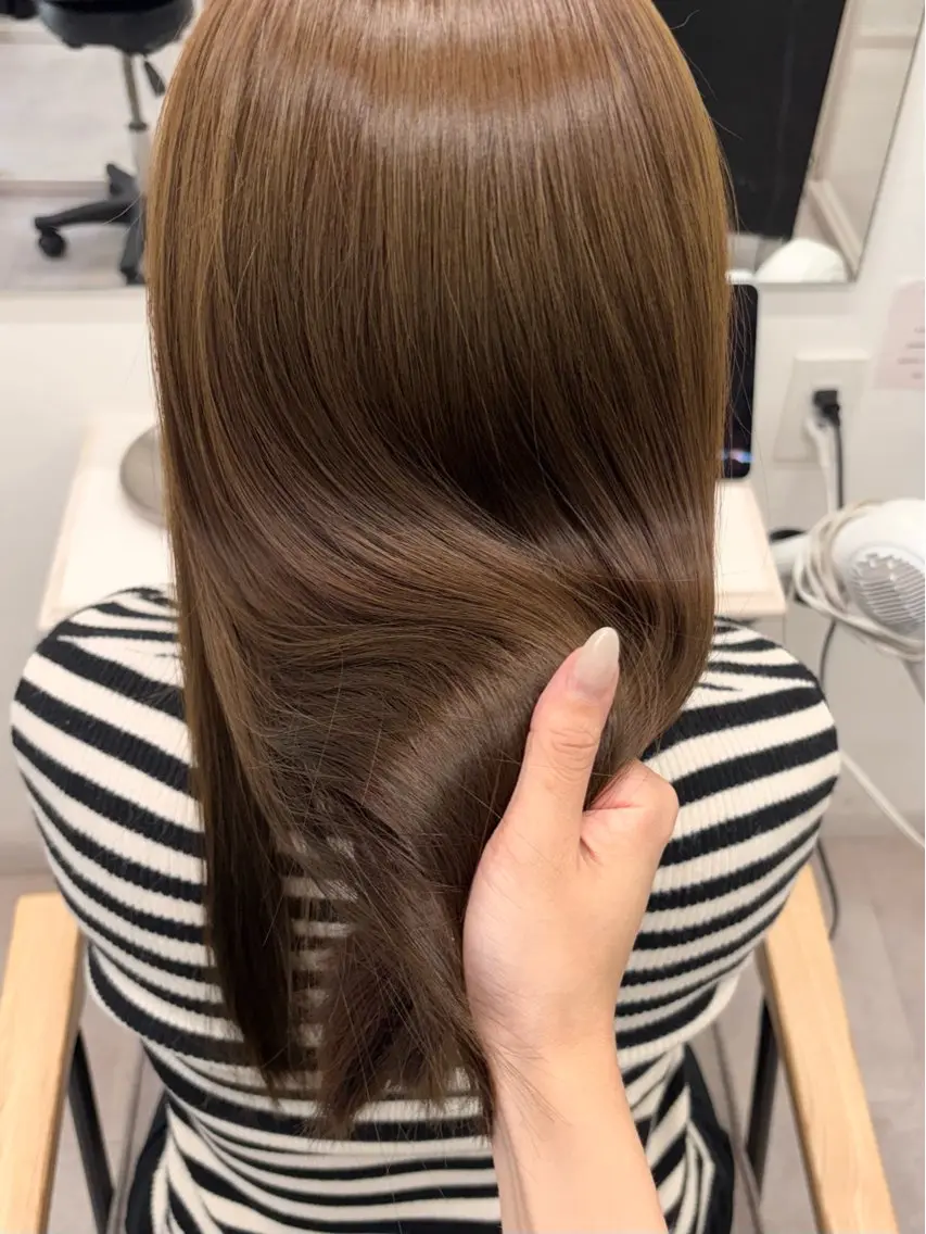 ロング カット ヘアカラー トリートメント 艶カラー🎀/天王寺 /ヘアアレンジのヘアスタイル