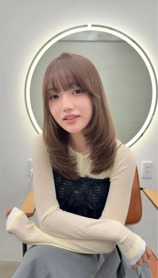 ロング カラー カット ヘアカラー トリートメント 髪質改善/レイヤー/ ボブミディアム/優真のヘアスタイル