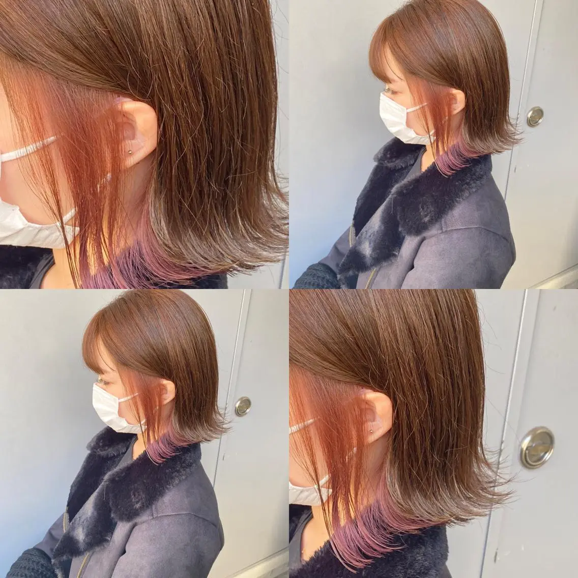 カラー 寒色/ベージュヘア ブリーチありMiOのヘアスタイル