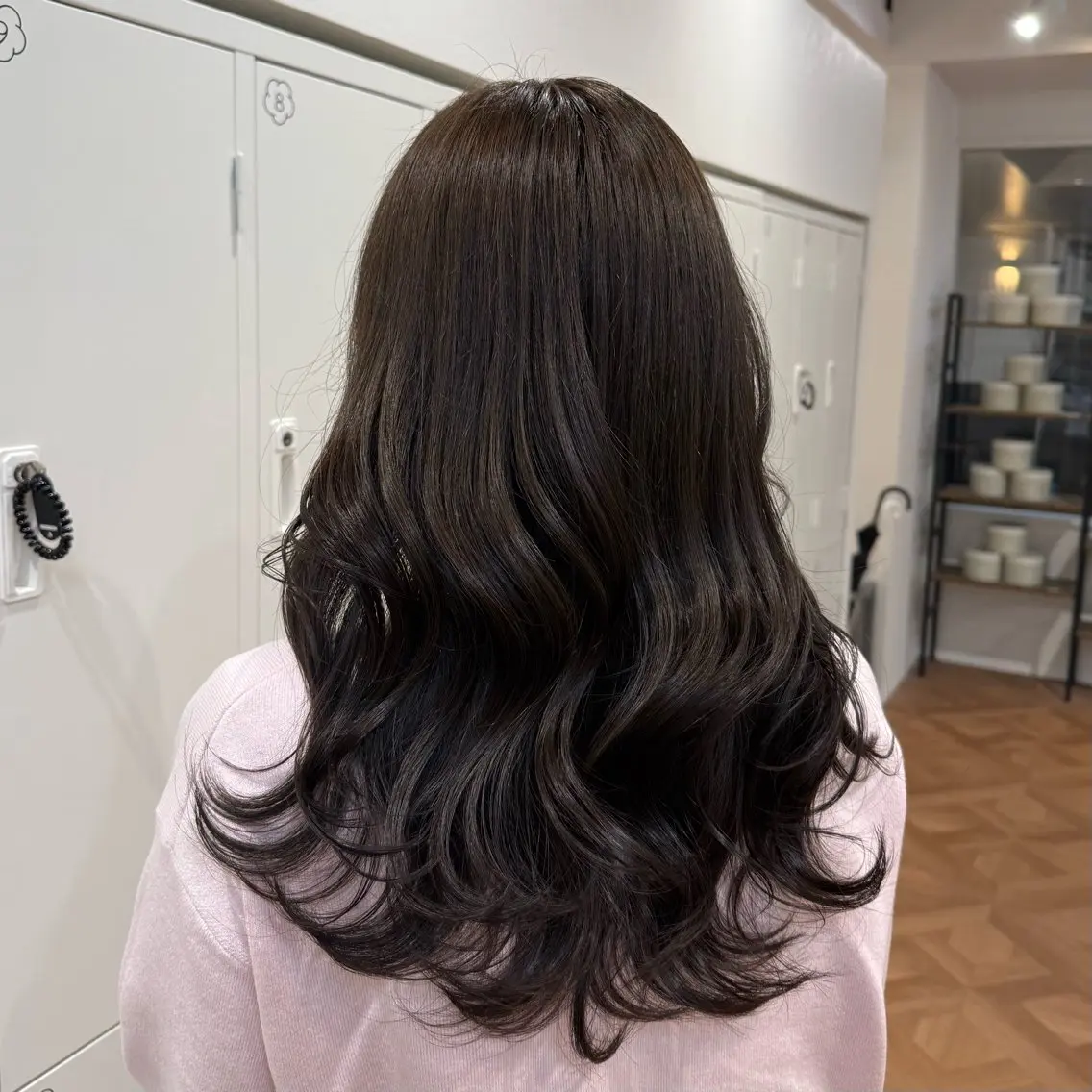 ロング カラー ヘアアレンジ キヨミ 韓国レイヤーカットのヘアスタイル