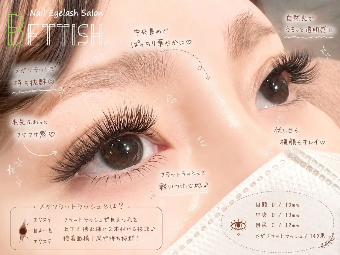 マツエク・マツパ マツエク BETTISH. MAIのマツエク・マツパデザイン