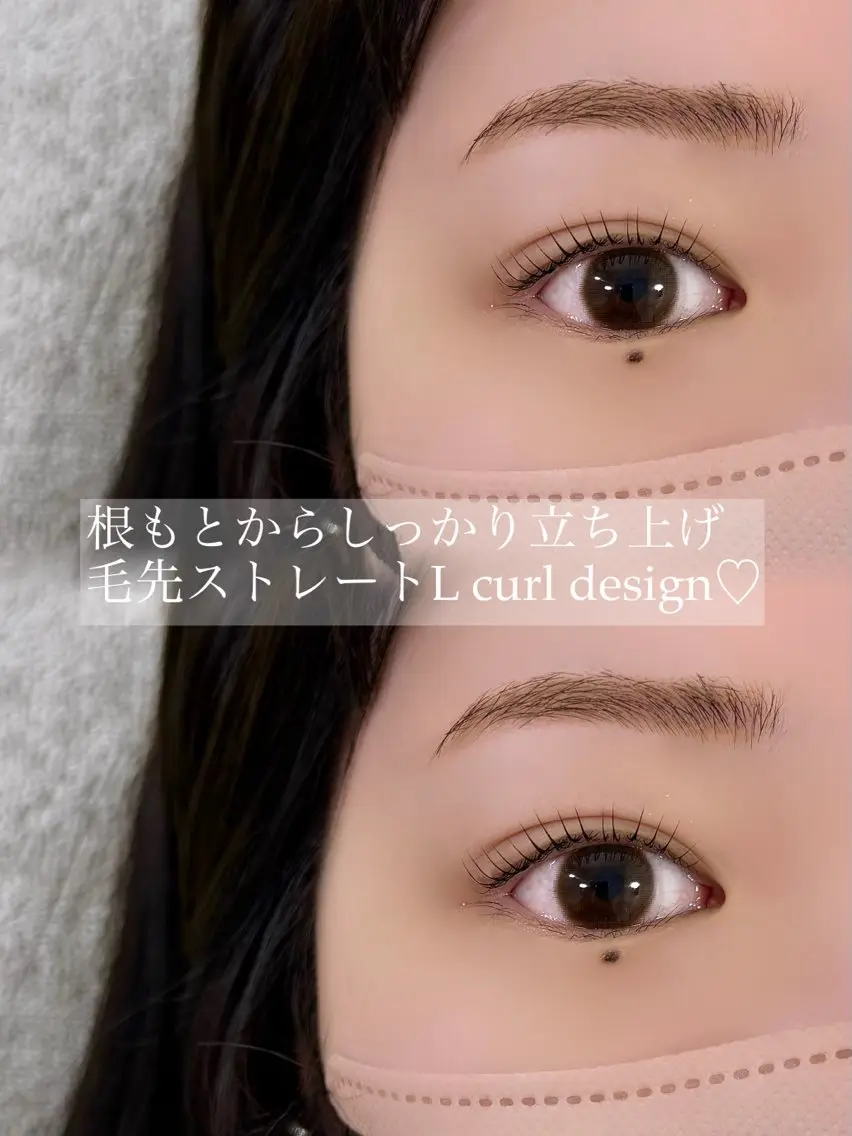 マツエク・マツパ 一重×まつ毛パーマ マツパ Hi naのマツエク・マツパデザイン