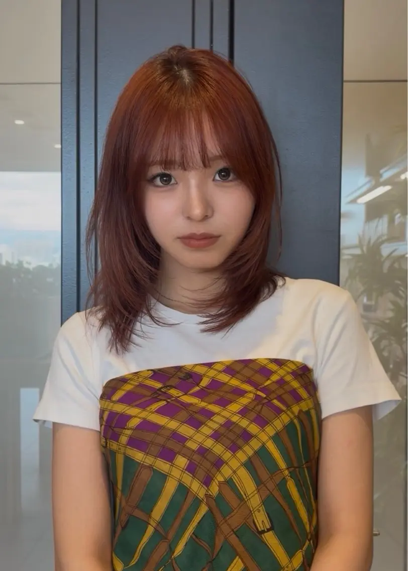 ミディアム ボブ ハイレイヤー 髪質改善 レイヤーカット 似合わせカット カット トリートメント 🩷似合わせカット 🩷透明感カラーのヘアスタイル
