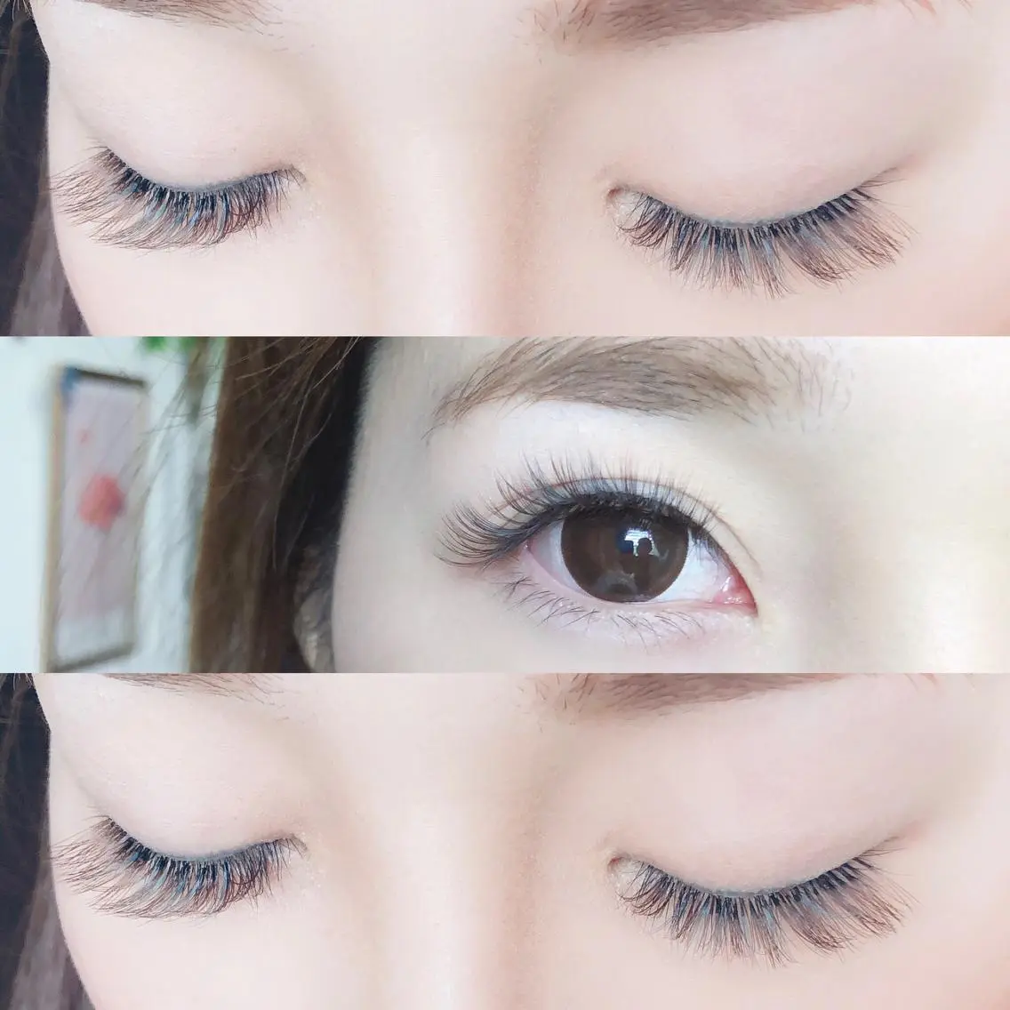 マツエク・マツパ カラーマツエク ボリュームラッシュ Hug me eyelashのマツエク・マツパデザイン