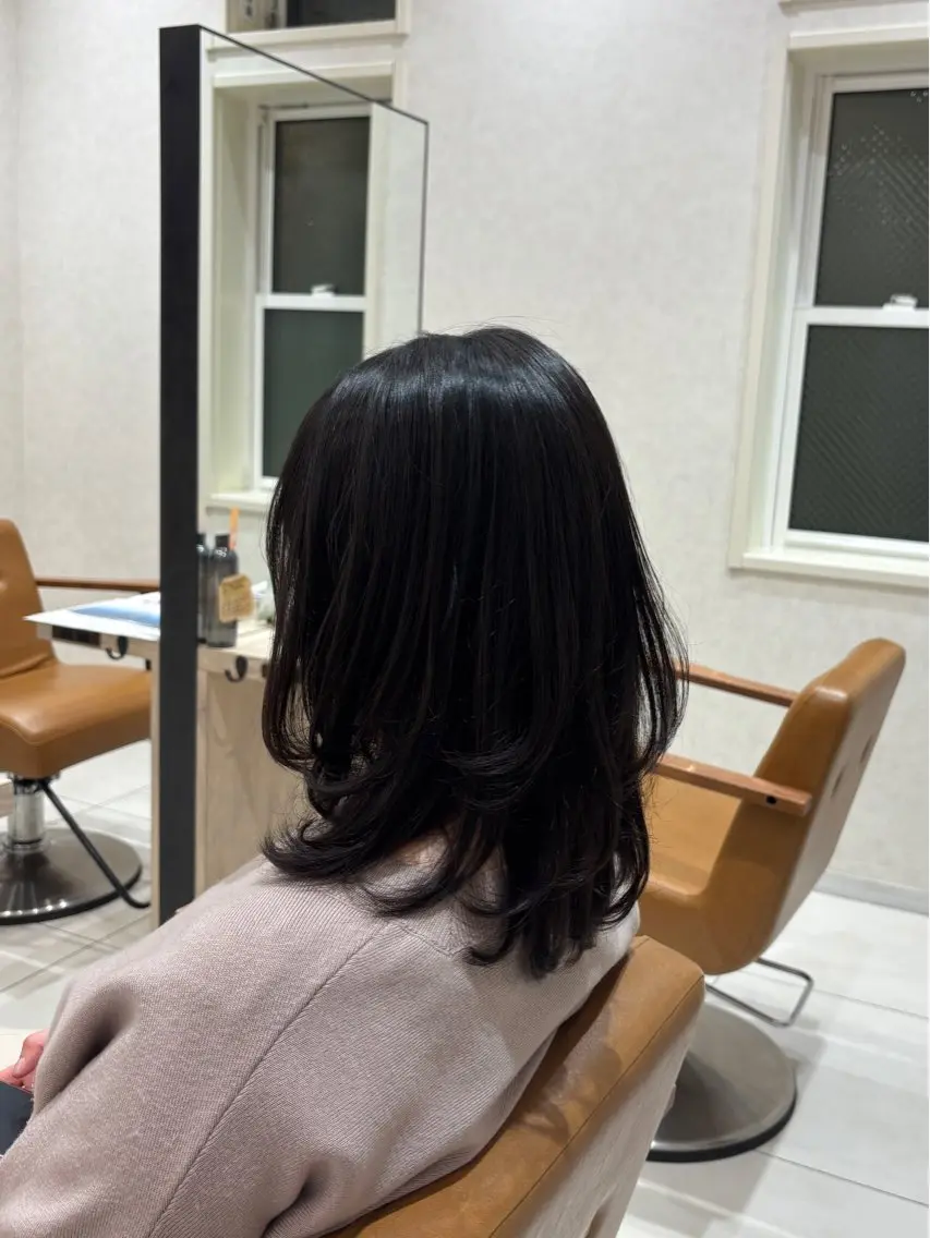ミディアム カット ⭐️うる艶カラー 募集　まゆ⭐️のヘアスタイル