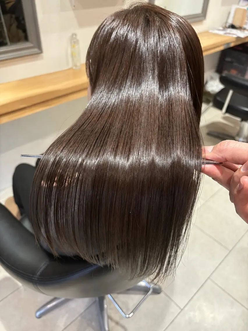 ロング ヘア　リミックス Ｗ(ダブル)のヘアスタイル