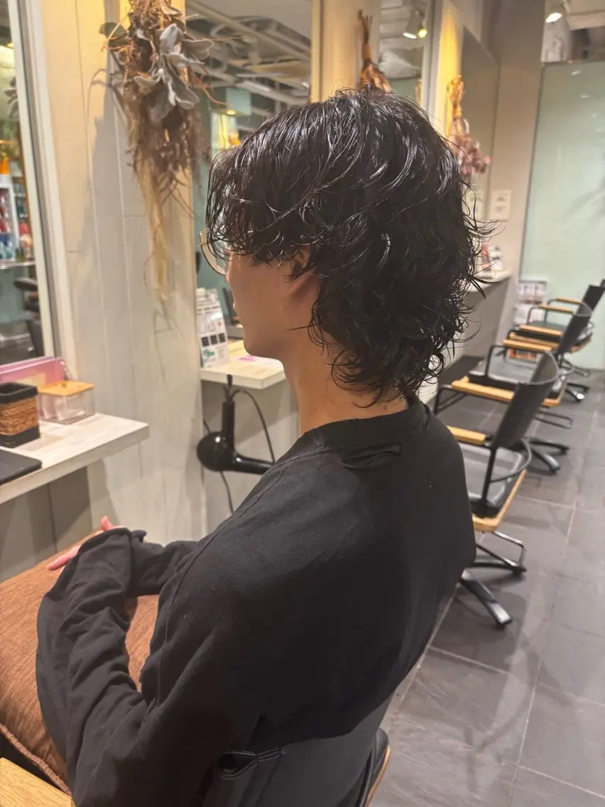 パーマ メンズ オーガニックカラー/ 表参道/ルカのヘアスタイル