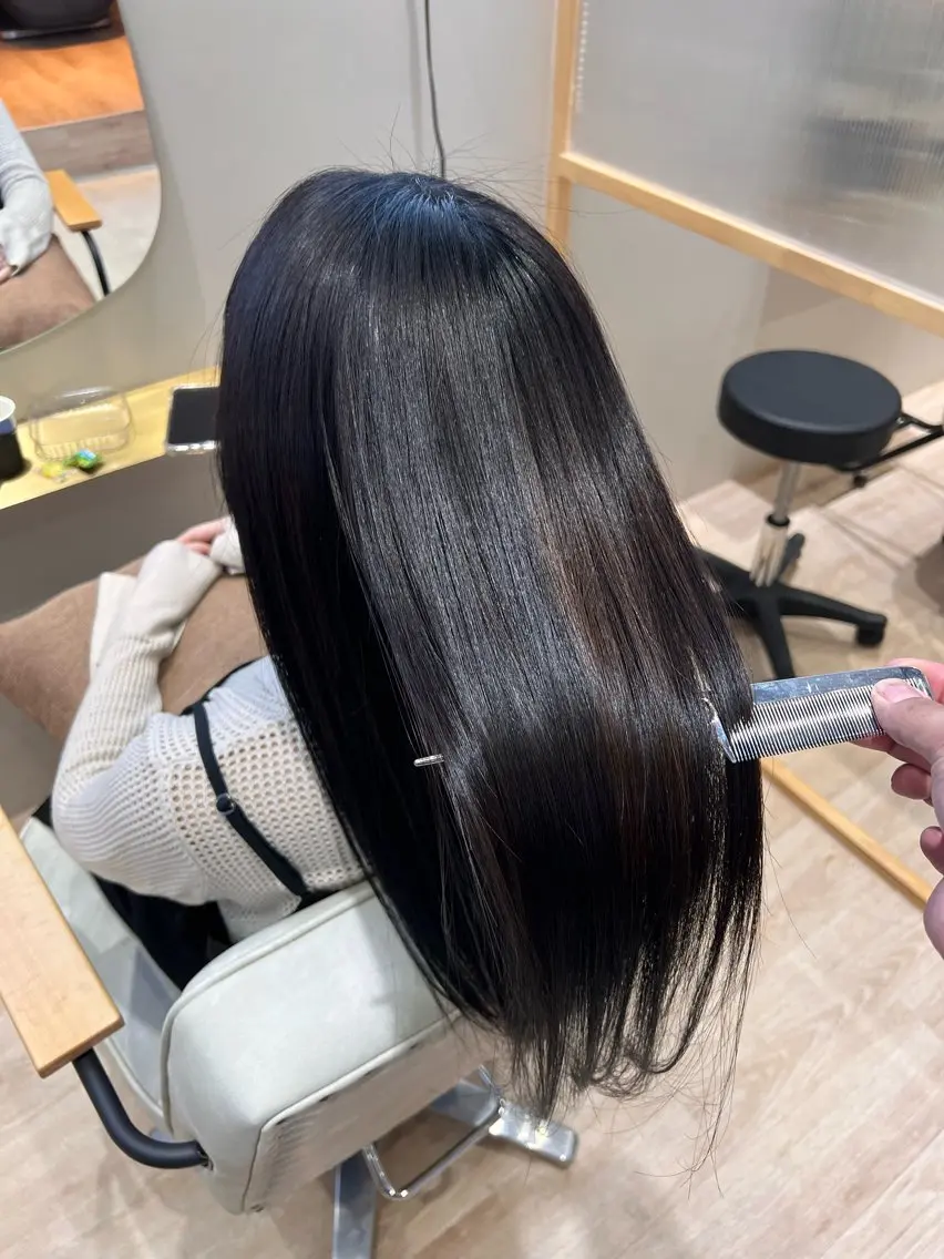 ロング 髪質改善 トリートメント カット トリートメント 💫髪質改善縮毛矯正 💫KITAのヘアスタイル