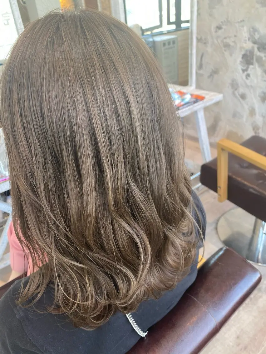 ロング カラー 塚本 昂のヘアスタイル
