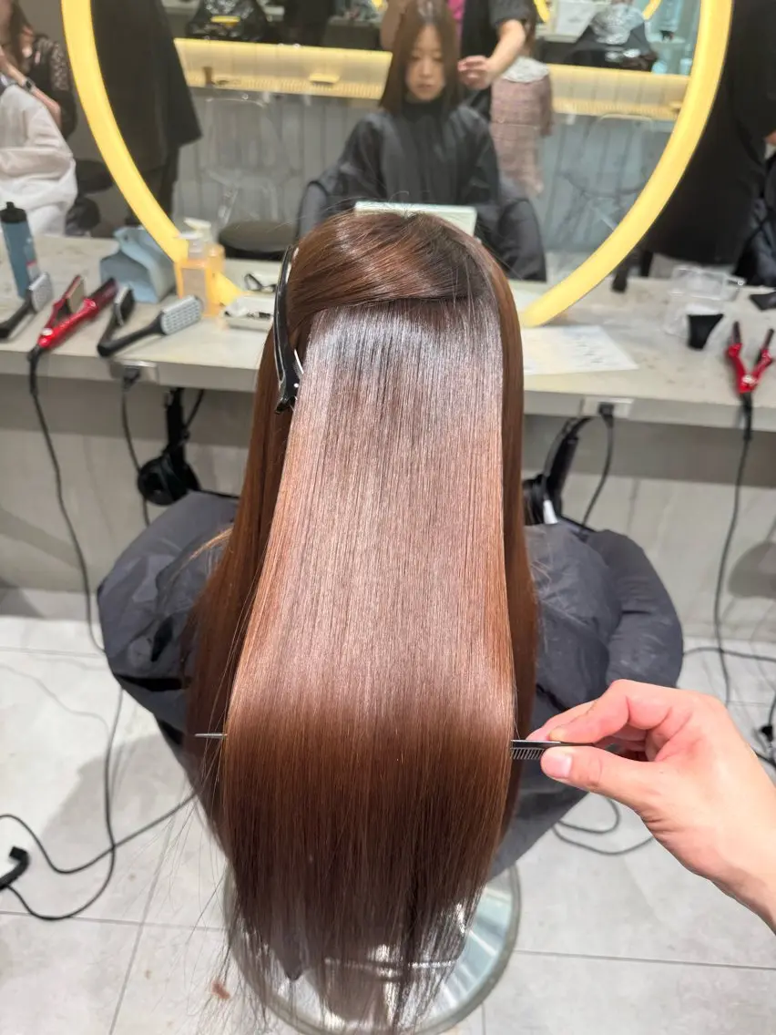ロング カット ヘアカラー 縮毛矯正 トリートメント レイヤー/縮毛矯正 マスター✨️タケルのヘアスタイル