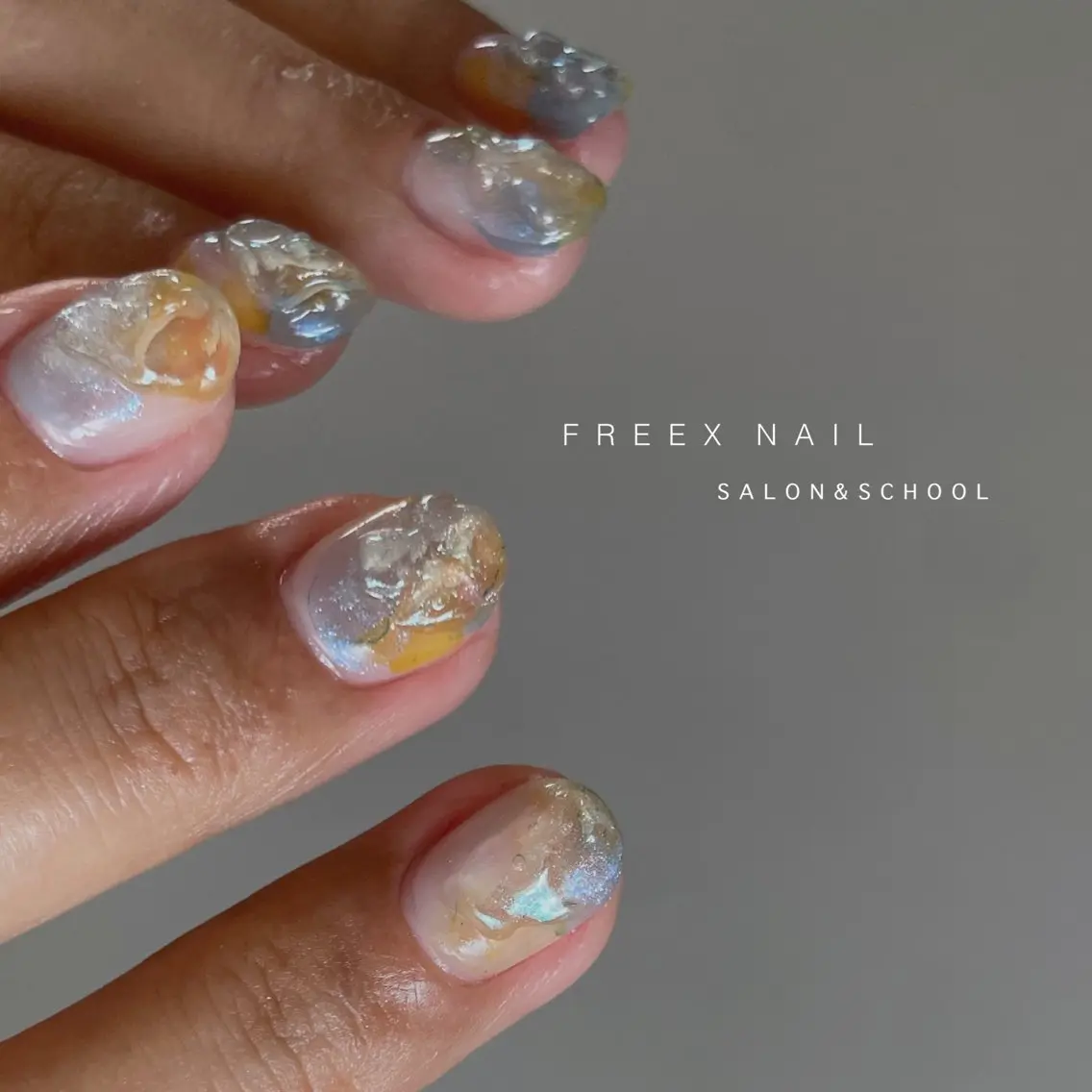 ネイル クリアネイル ハンドネイル ハンドケア freex nail /ニュアンス/個性派のネイルデザイン
