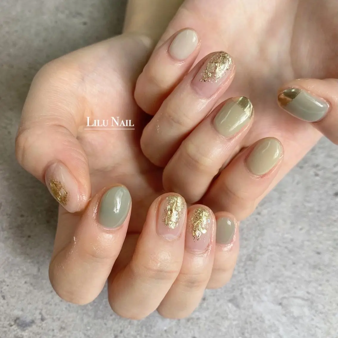 ネイル ニュアンスネイル モチの良さ◉ フィルインネイル♡のネイルデザイン