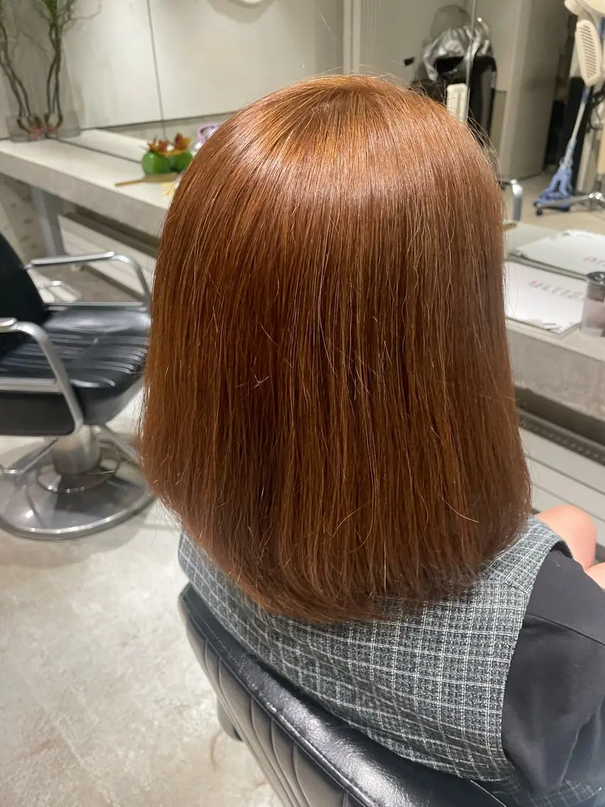 ミディアム カラー kilto.きょうか 🍑カットモデル🍑のヘアスタイル
