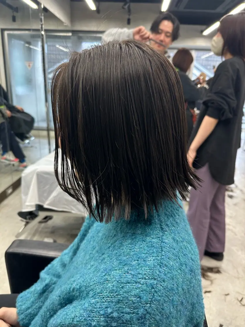 ショート カット ヘアカラー トリートメント 🩵透明感/高発色 /難波/北原佑記🌸のヘアスタイル