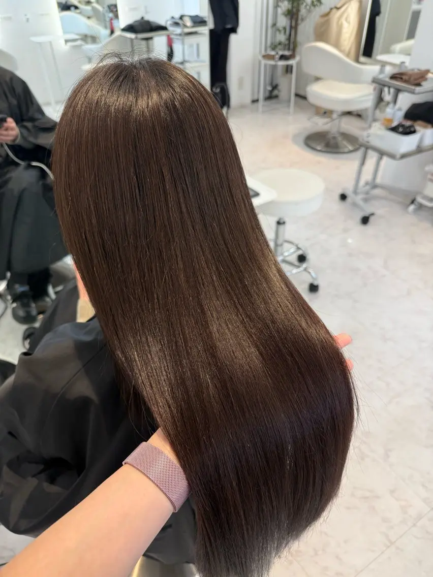 ロング 縮毛矯正 SAYAKA🫧 メンズのヘアスタイル