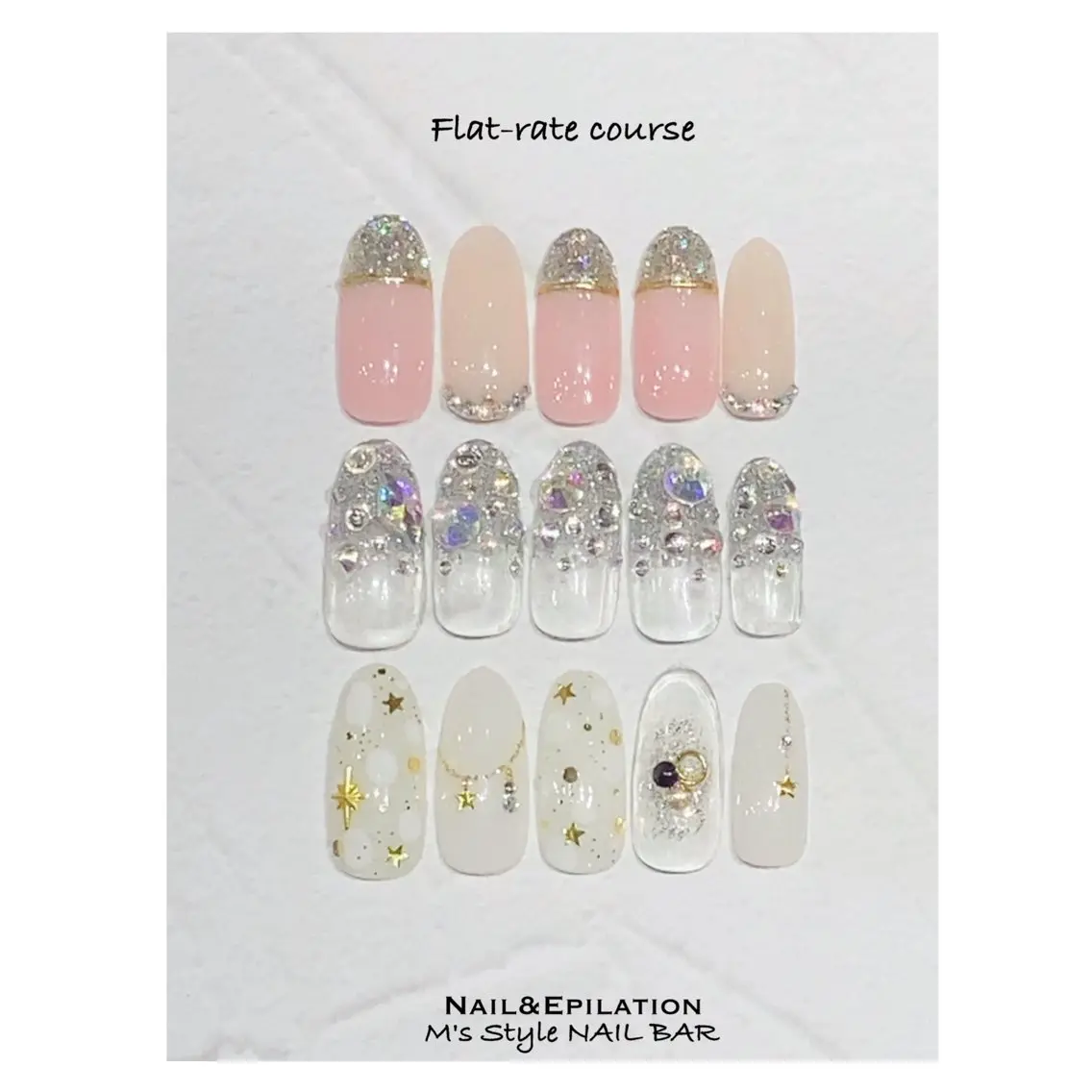 ネイル アートネイル ジェルネイル ストーンネイル ハンドネイル M's Style NAIL BARのネイルデザイン