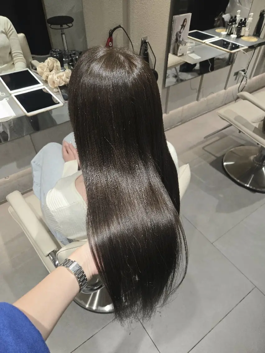 ロング カラー ヘアカラー natural hair 🌿あかりのヘアスタイル