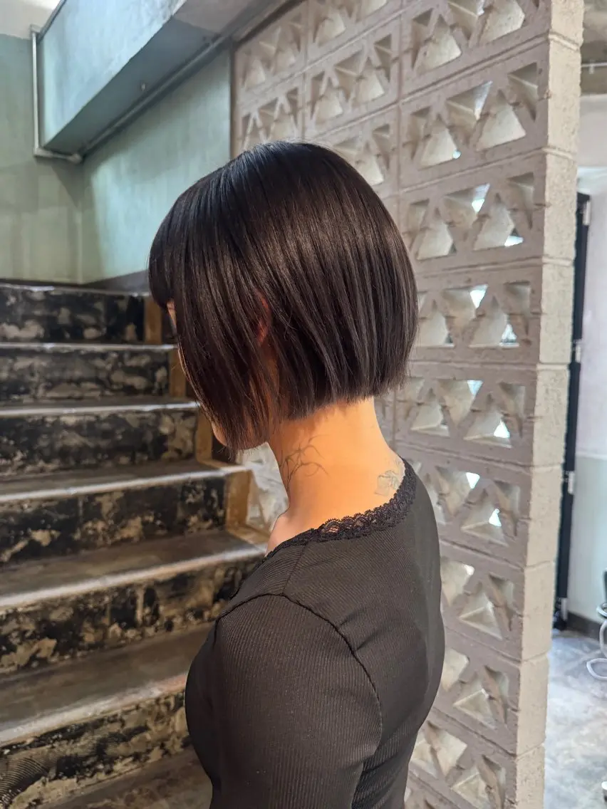 ショート ボブ カット トリートメント まろやか透明感 カラー / Meiのヘアスタイル