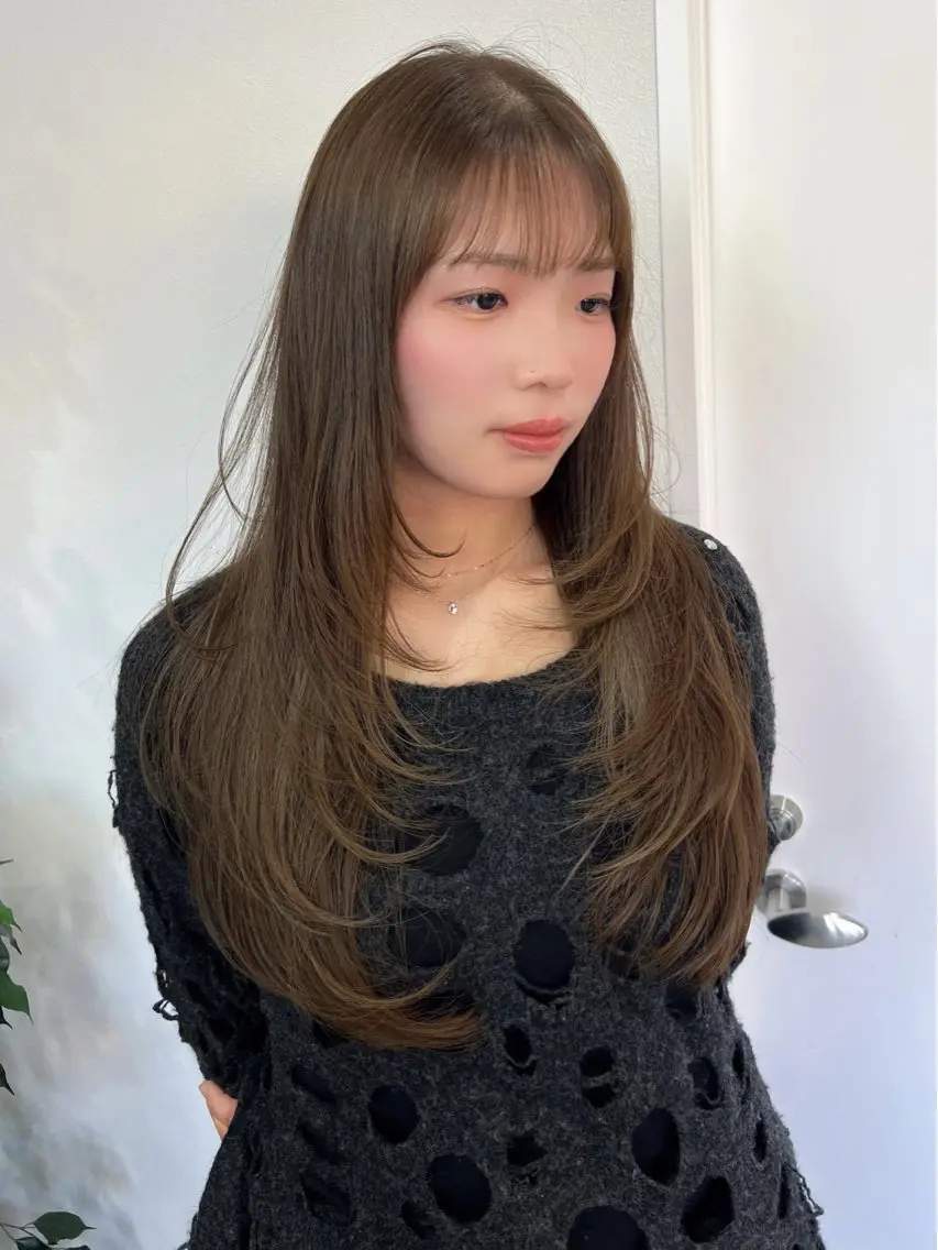 ロング カラー カット ヘアカラー トリートメント レイヤー/髪質改善 SOA大槻 純也のヘアスタイル