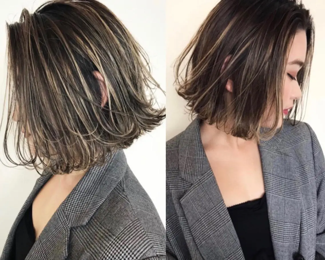 ショート カラー ハイライトカラー ハイライト 髪質改善サロン ARCHE野瀬冬馬のヘアスタイル