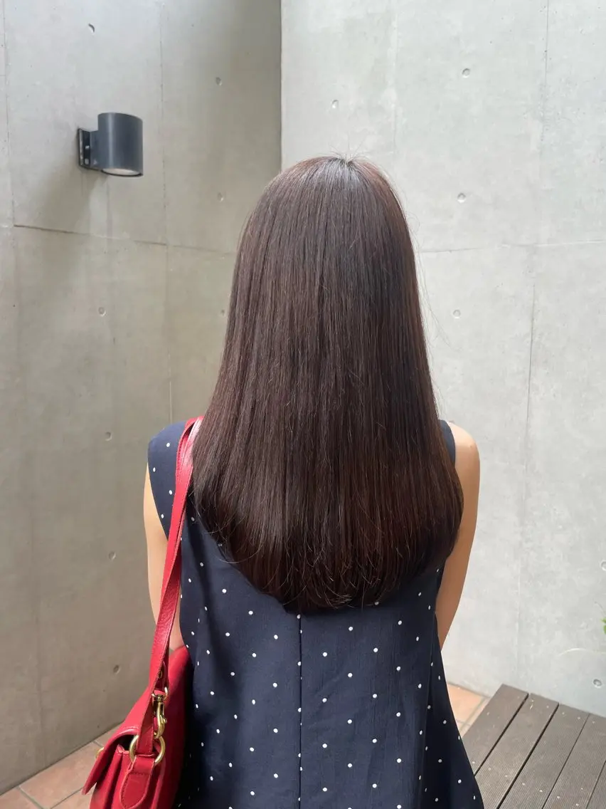 ロング カット ヘアカラー トリートメント レイヤー/縮毛矯正 🪄chihiroのヘアスタイル