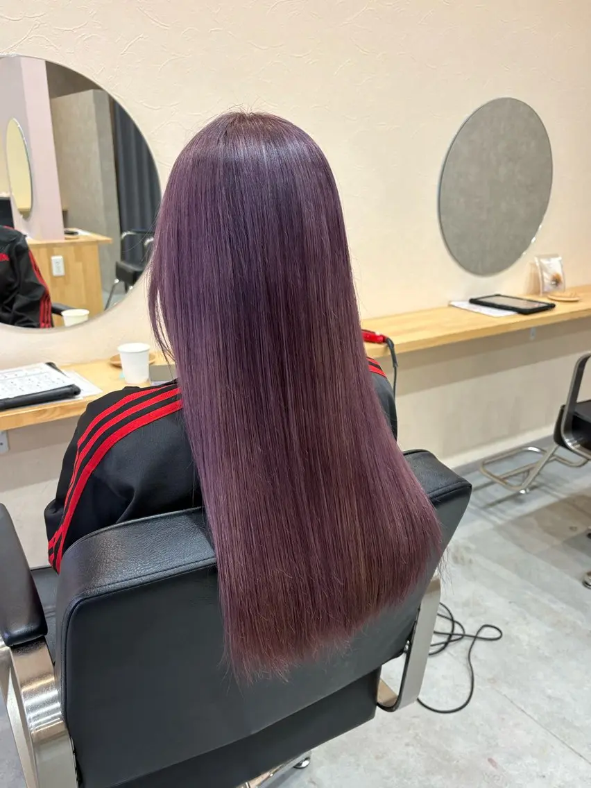 ロング カラー ヘアカラー トリートメント 透明感カラー/ ブリーチ🩰🪽のヘアスタイル