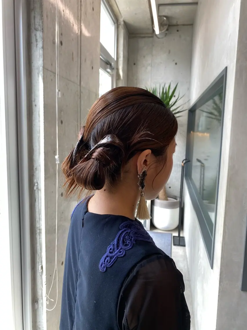 ロング ヘアアレンジ 結婚式・ブライダル ヘアセット mina 🌷のヘアスタイル