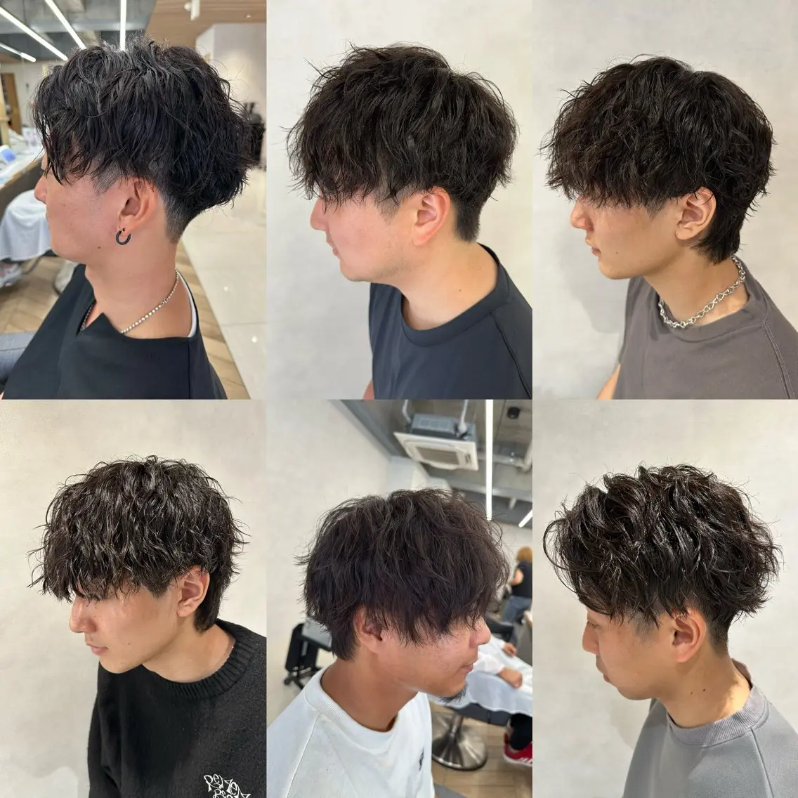 ショート パーマ メンズ フェザーパーマ メンズ韓国風 メンズパーマ ツイストスパイラルパーマ 韓国風ヘア 💈メンズ特化 美容師サキ💈のヘアスタイル