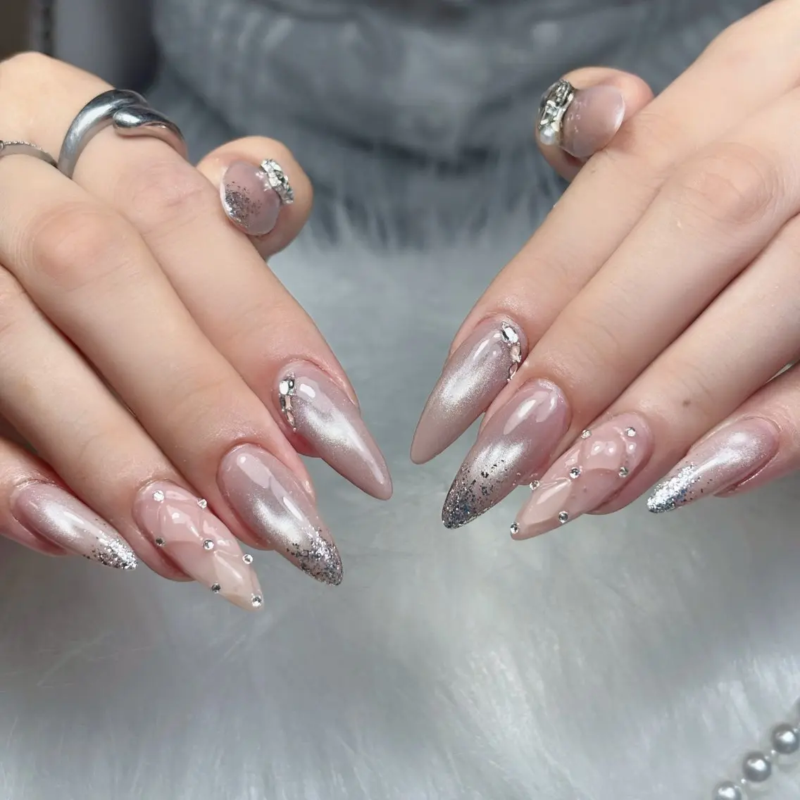 ネイル 長さ出し ロングネイル スカルプネイル スーパーロングネイル ハンドネイル Sully Nail Labのネイルデザイン