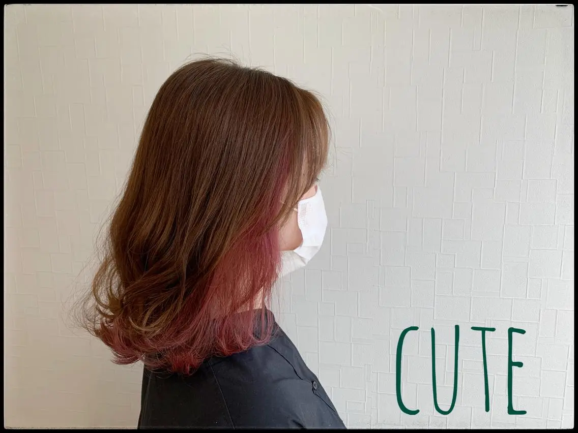 ミディアム ナガサカ サチのヘアスタイル