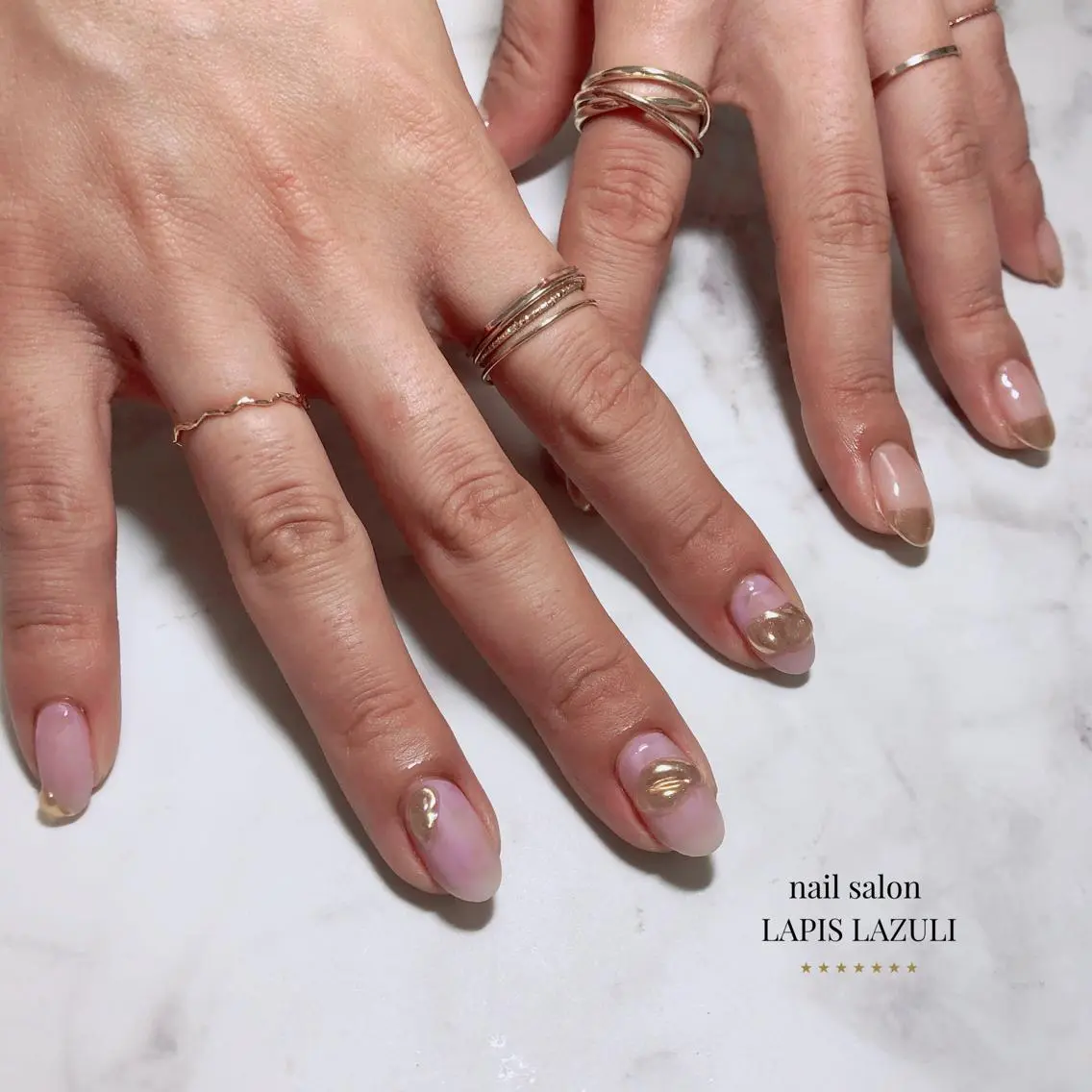 ネイル nail salon ラピスラズリのネイルデザイン