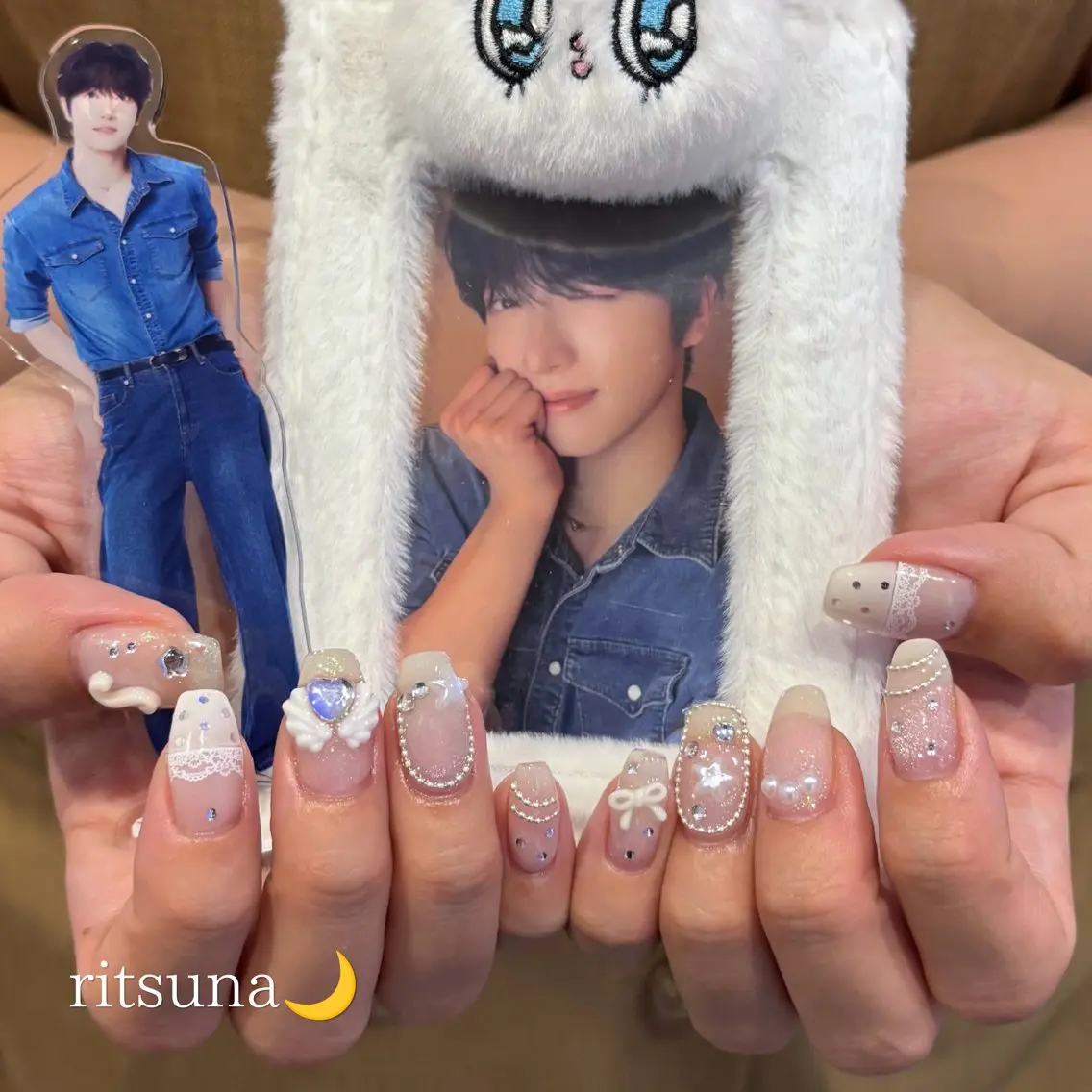 ネイル ハンドネイル ritsuna🌙 nail 堺筋本町のネイルデザイン