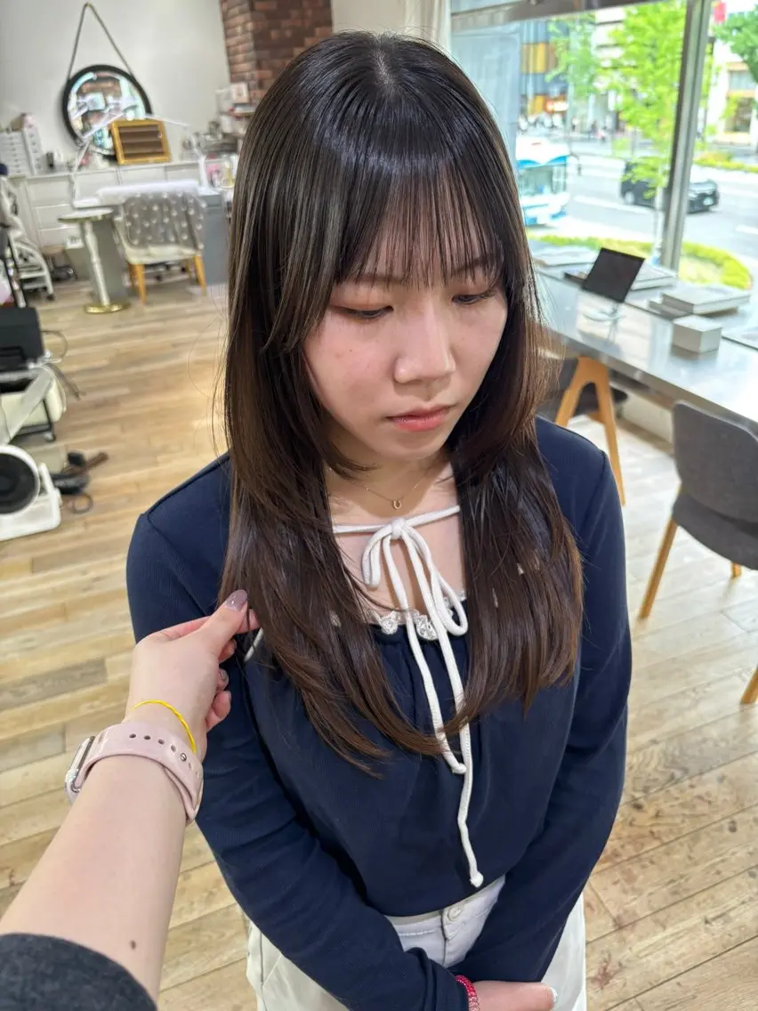 ロング カット ヘアカラー 🦕K-two/ シノハラナルミ🦕のヘアスタイル