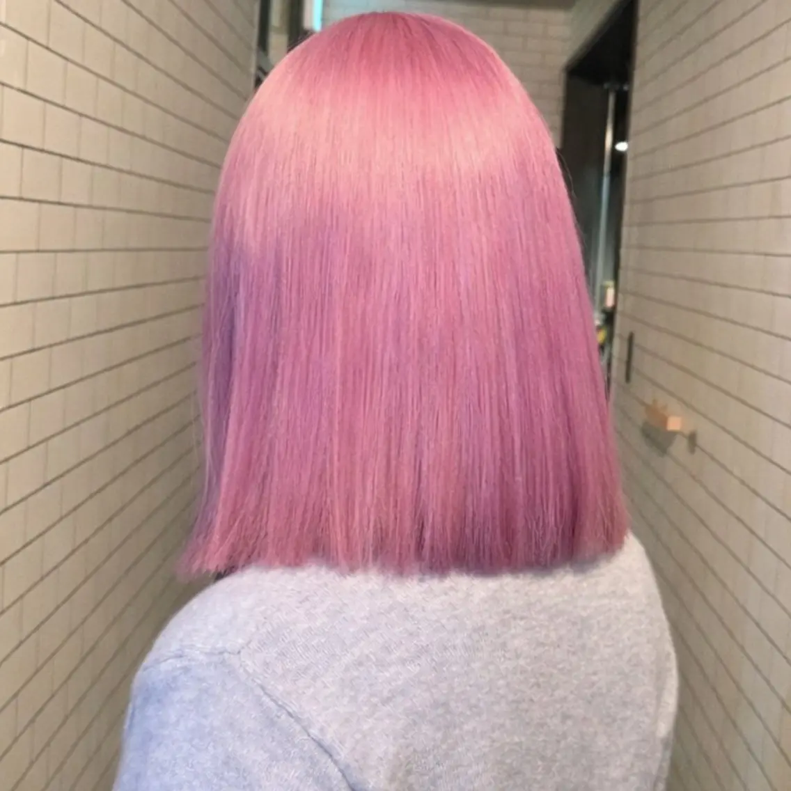 カラー 艶髪縮毛矯正×透明感 カラー◎mikuのヘアスタイル