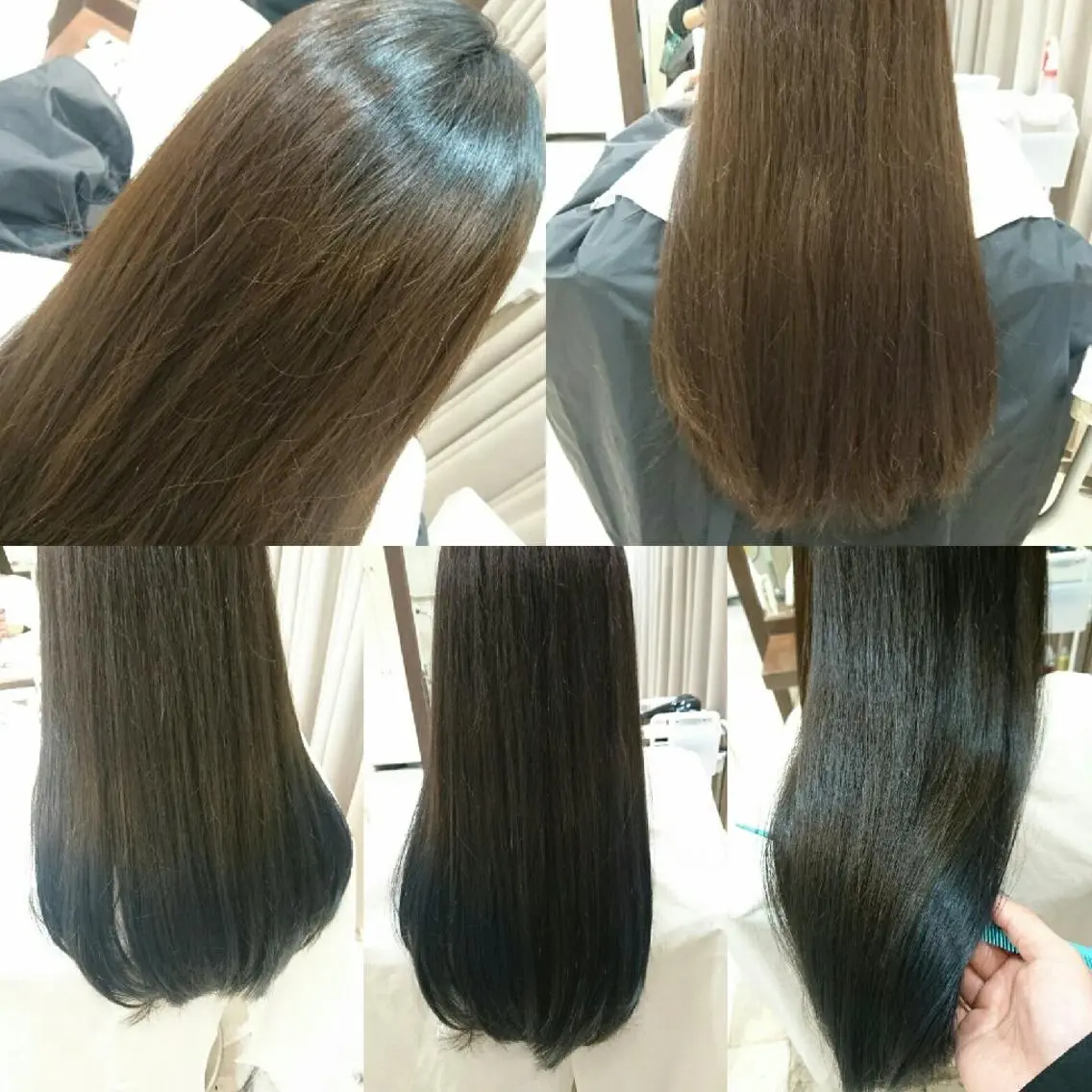 ロング カラー ブリーチ グラデーションカラー タッセルボブ× 美髪・髪質改善のヘアスタイル