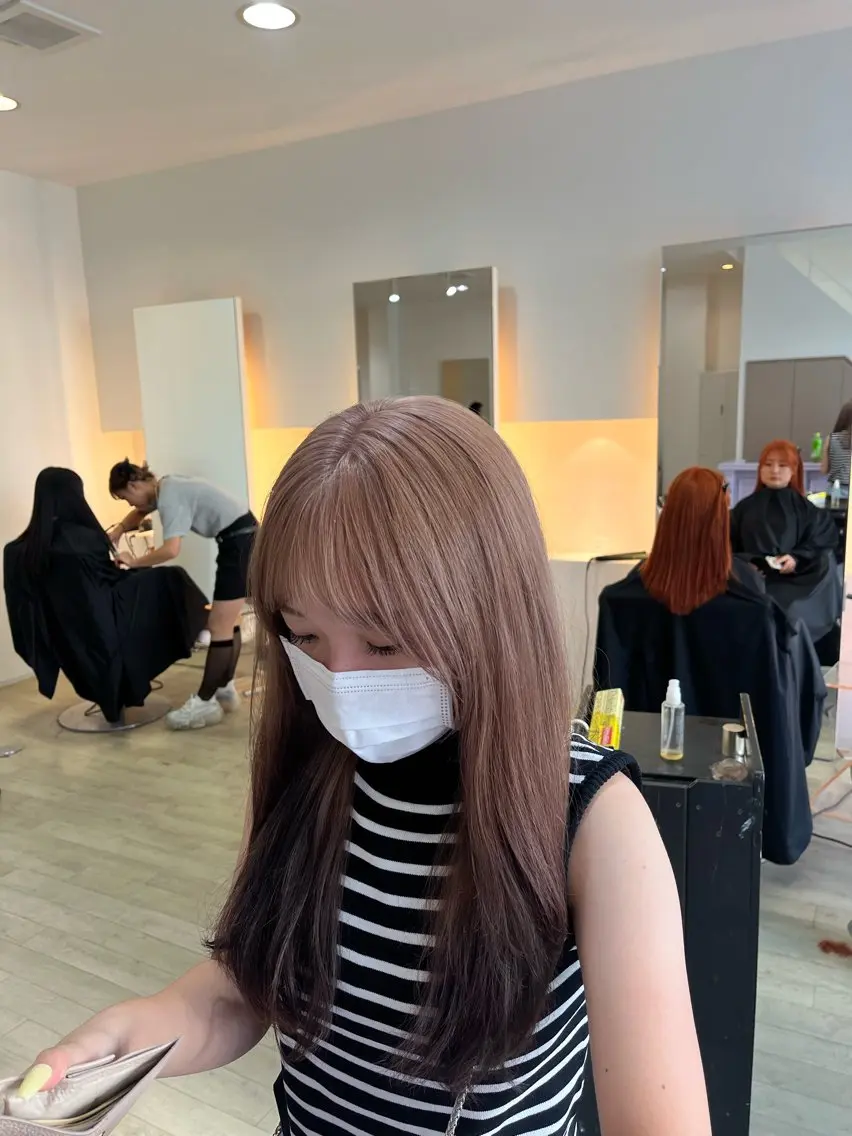 セミロング ヘアカラー Tidehair茨木 Riruのヘアスタイル