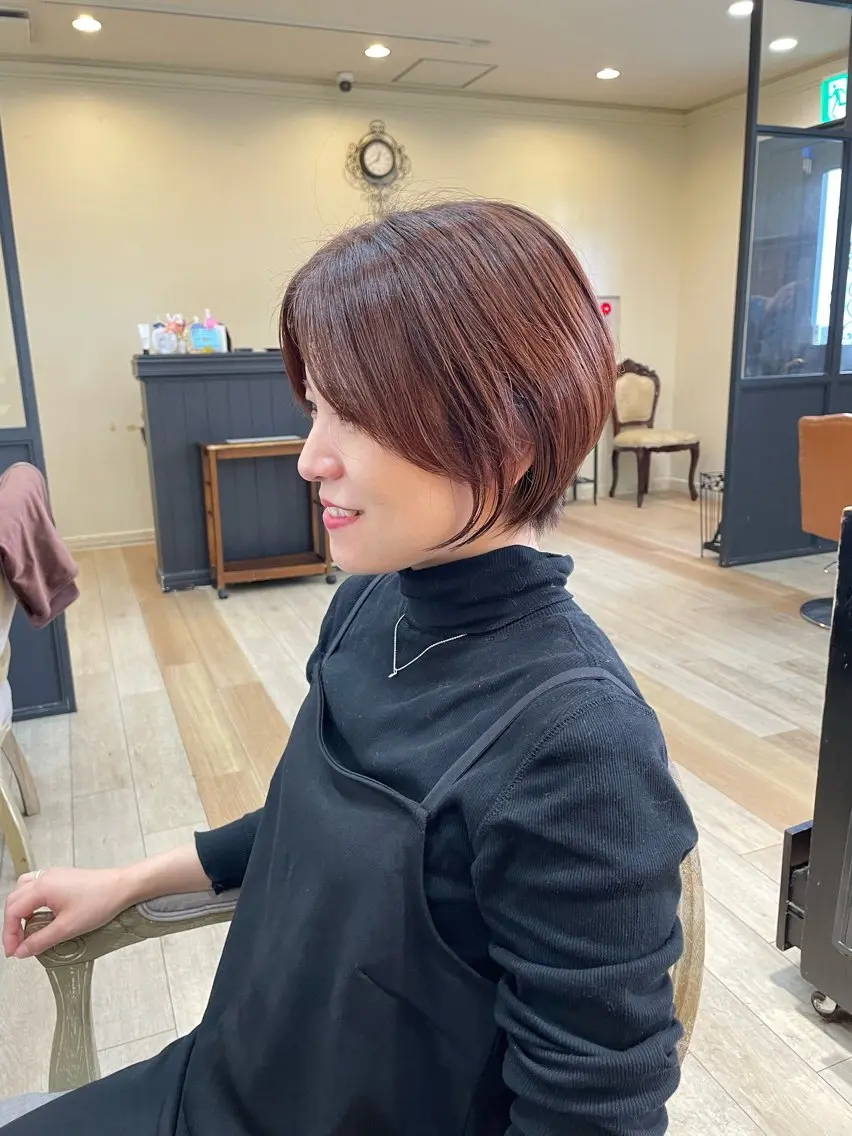 ショート くびれヘア ショートヘア 亀川蓮 Agu hairのヘアスタイル