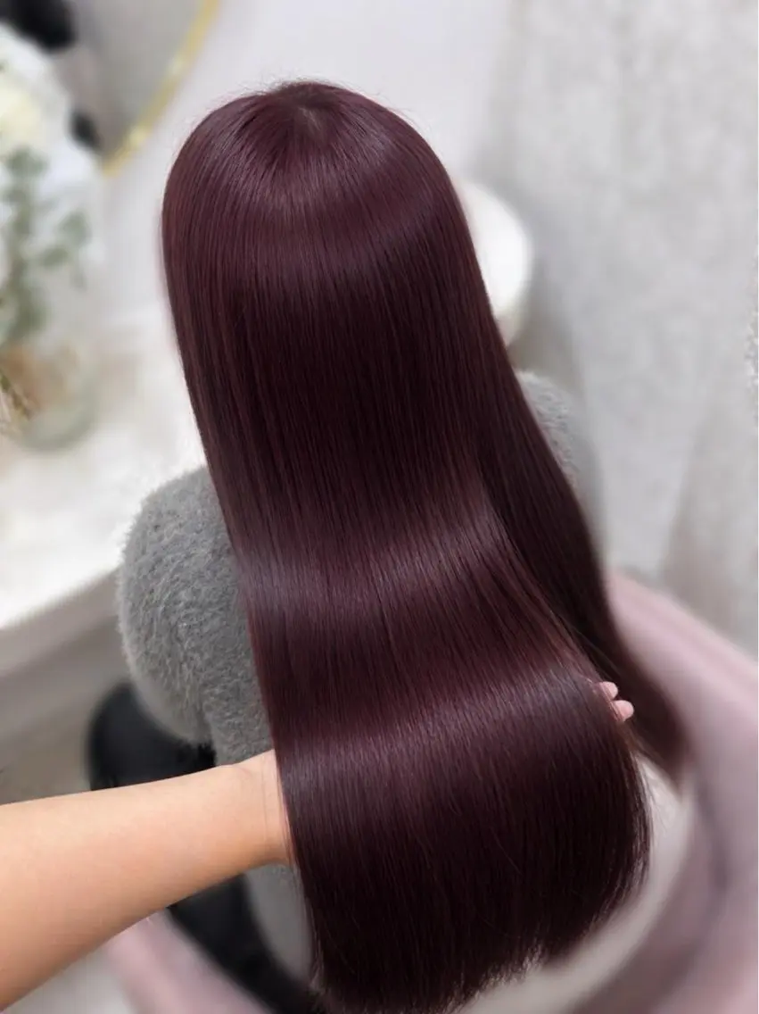 セミロング ヘアカラー トリートメント 🫧神田桃歌🫧 赤羽/ワンカラー🦋のヘアスタイル