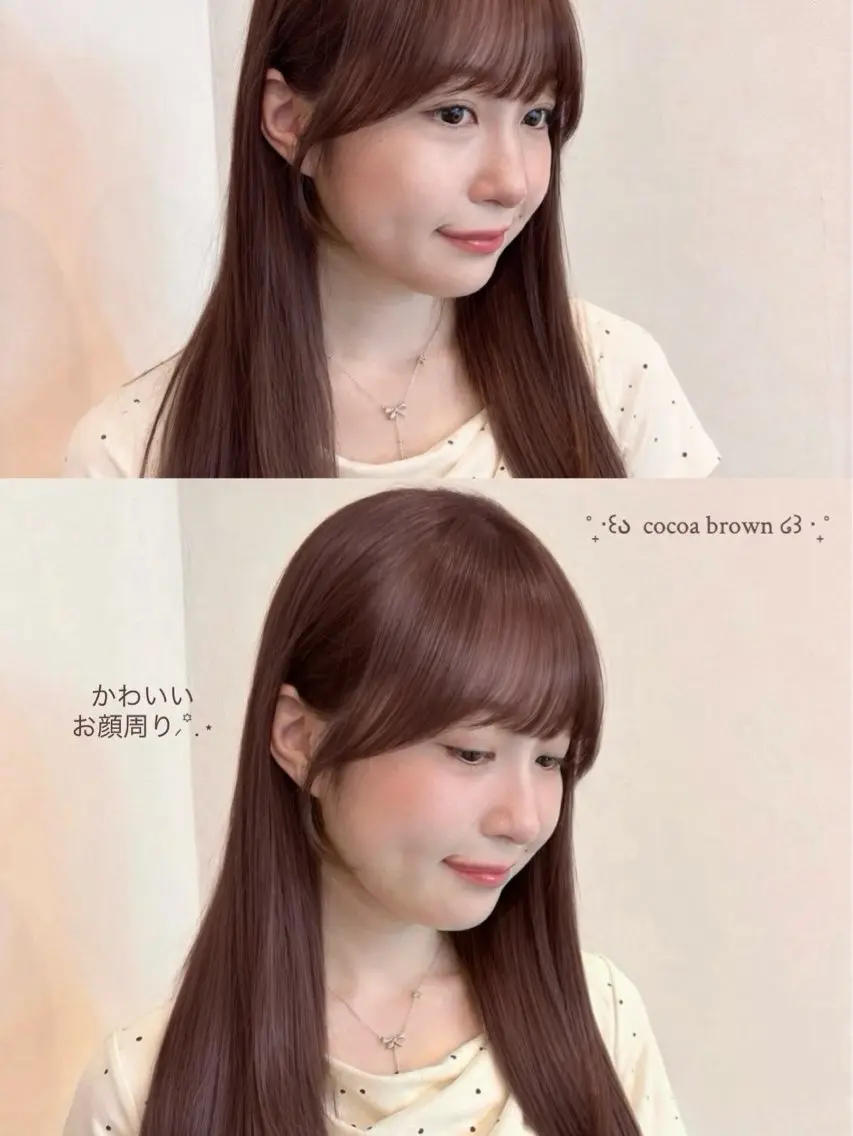 ミディアム カラー カット ヘアカラー トリートメント ヘアセット 𝗆𝗂𝗒𝗎 🐈⬛🎀のヘアスタイル