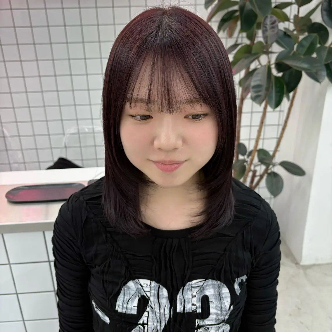 セミロング カラー ブラウンカラー レッドカラー レッドブラウン 矢場町/8時-22時 JILLSTUDIOのヘアスタイル